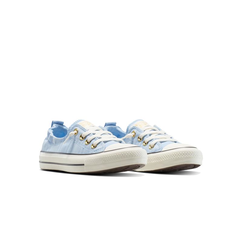 Converse Blue Women Chuck Taylor All Star Shoreline Woven Canvas Low Top Sneaker (UK 3)