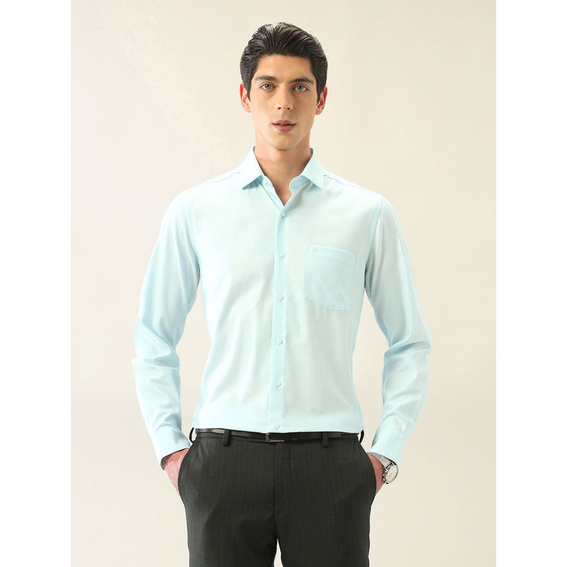 Arrow Men's Green Pure Cotton Ceremonial Slim Fit Shirt (39)