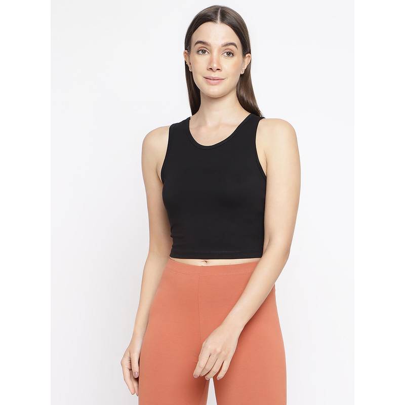 La Intimo Women Black Teeny Weeny Camisole (XS)