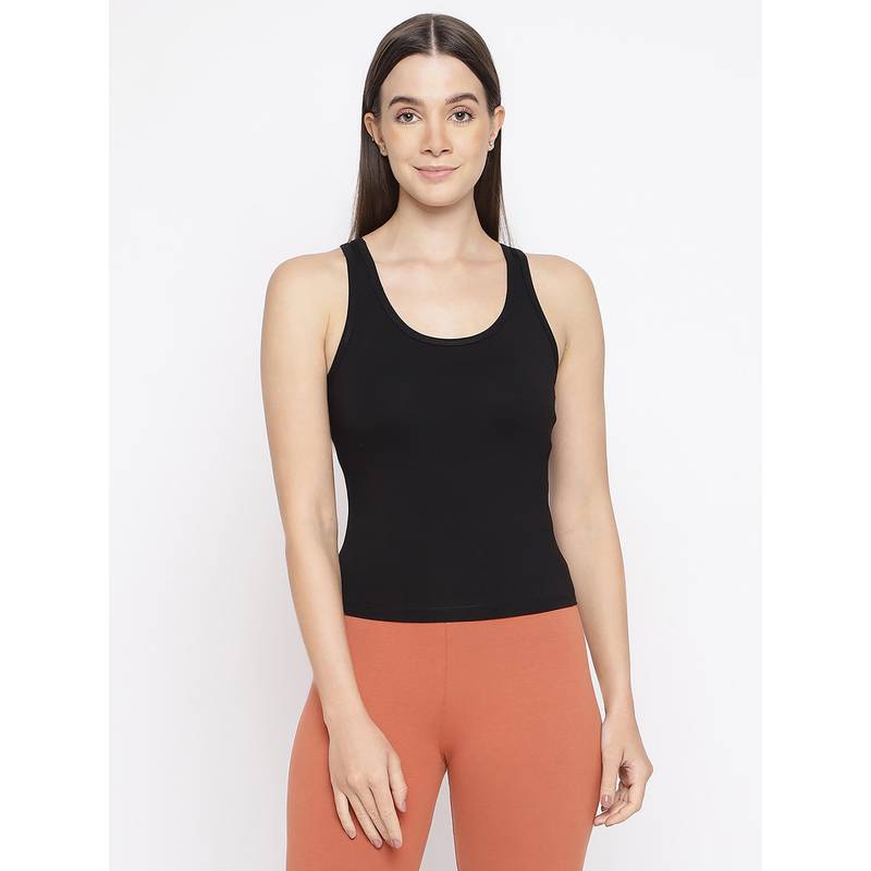 La Intimo Women Black Playful Dreamer Camisole (L)