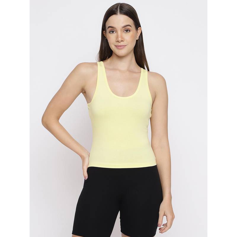 La Intimo Women Yellow Inner Prankster Camisole (XS)