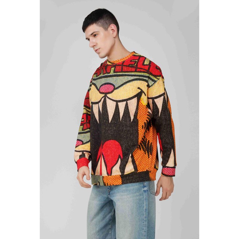 The Clothing Factory Garfield- Shout Out Loud Oversized Men's Sweatshirt (XL-2XL)