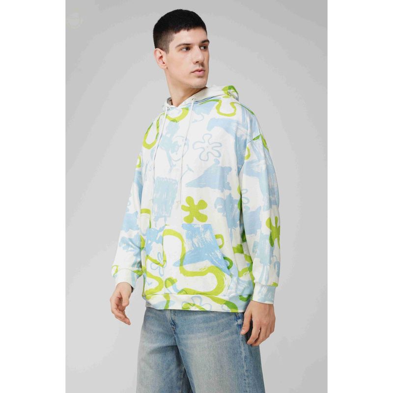 The Clothing Factory Sponge Bob Printed Oversized Men's Hoodie (XS-S)