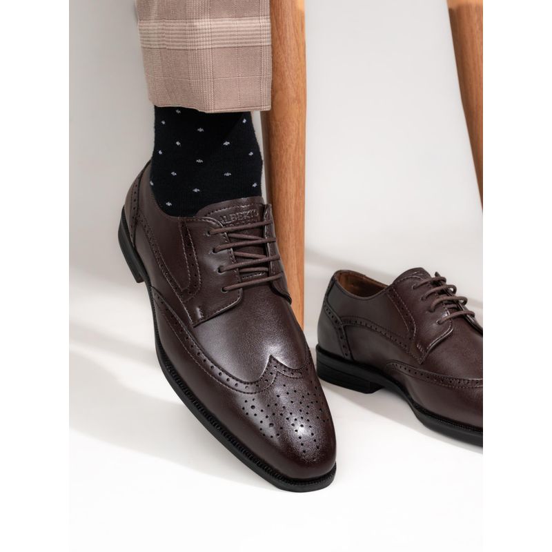Alberto Torresi Solid Brown Formal Brogues (EURO 41)