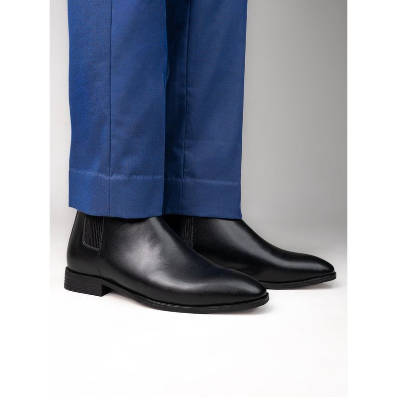 Alberto Torresi Synthetic Black Chelsea Boots For Men (EURO 41)