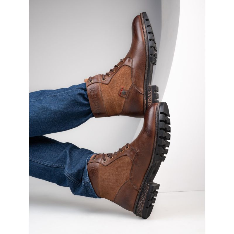 Alberto Torresi HEADON Series Devl550 Suede Distress Ankle Tan Casual Boots (EURO 42)