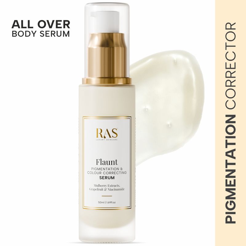Ras Luxury Oils Flaunt Pigmentation Correction Serum With Niacinamide, Alpha Arbutin For Face & Body