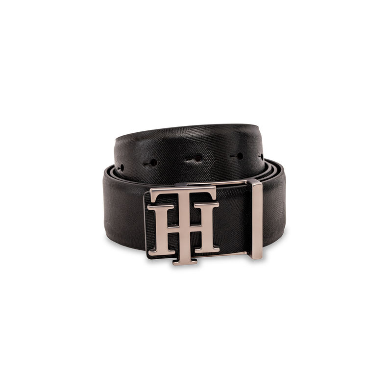 Tommy Hilfiger Perce Men Camouflage Black Reversible Belt (M)