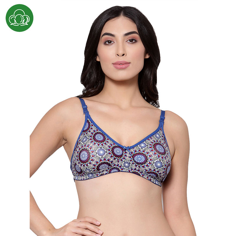 Inner Sense Organic Cotton Antimicrobial Backless Non-Padded Seamless bra-Multi-Color (38C)