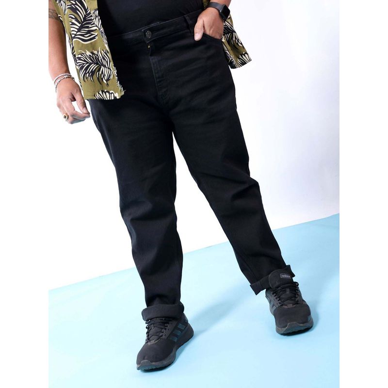 Hardsoda Men Black Solid/Plain Jeans (38)