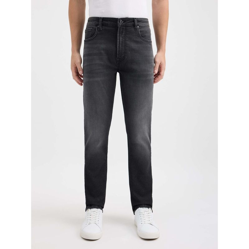 Pepe Jeans Men Black Solid/Plain Jeans (34)