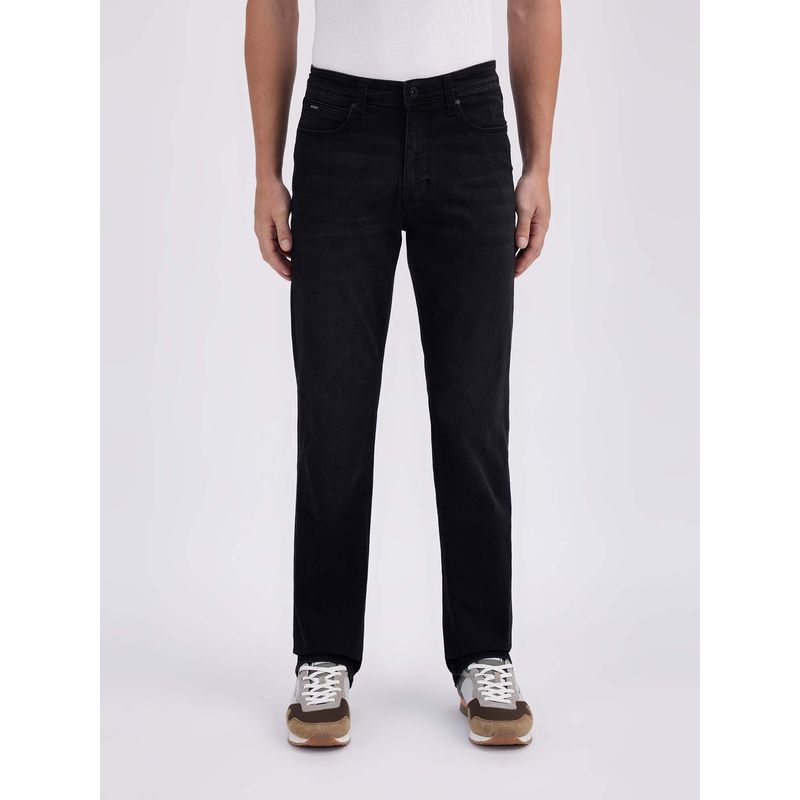 Pepe Jeans Men Black Solid/Plain Jeans (36)