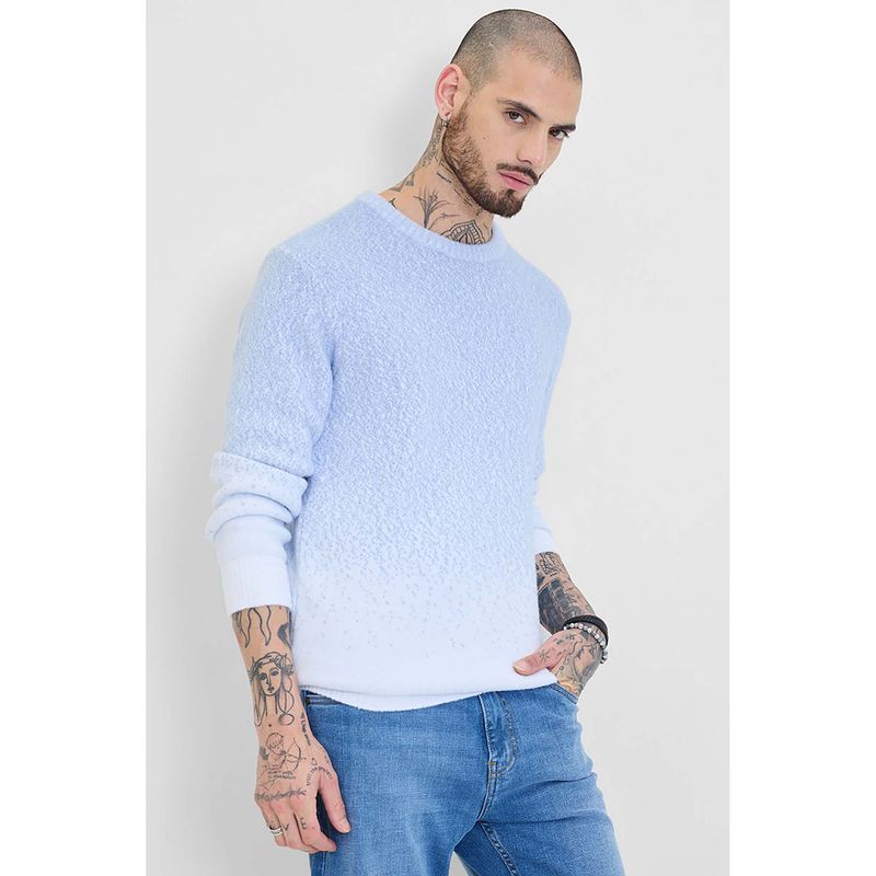 Snitch Men Blue Ombre Sweater (XL)