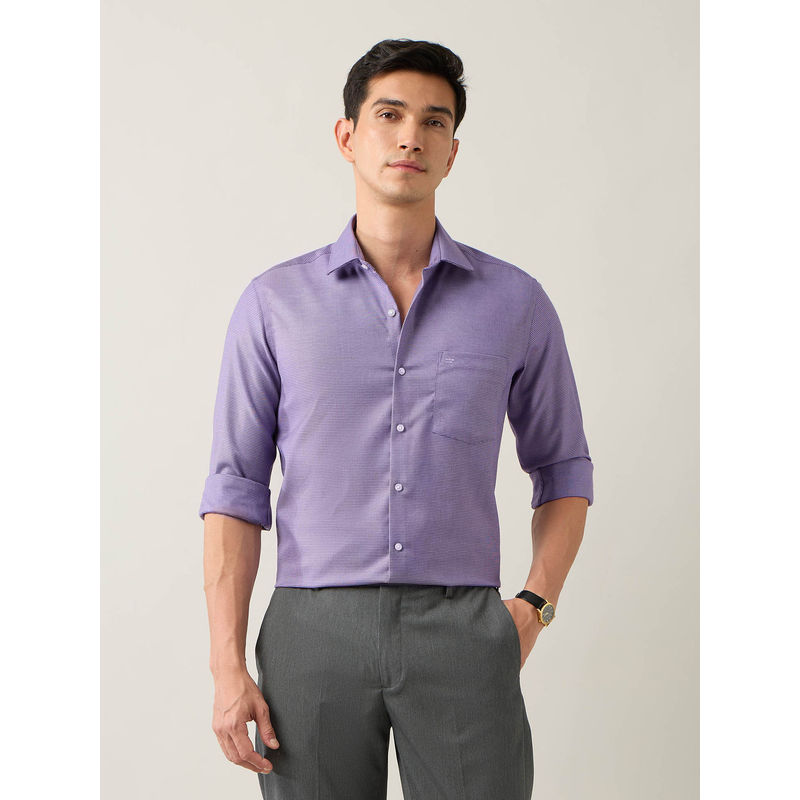 Arrow Purple Men's Manhattan Slim Fit Auto Press Shirt (39)