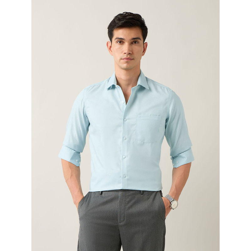 Arrow Light Blue Men's Manhattan Slim Fit Auto Press Shirt (40)