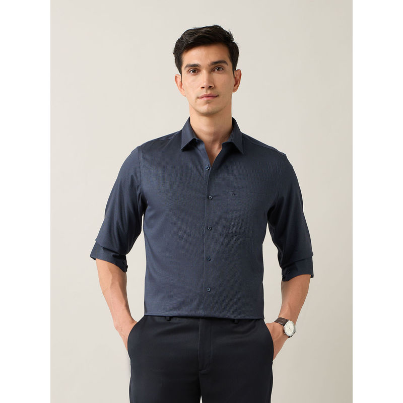 Arrow Blue Men's Liberty Regular Fit Auto Press Shirt (39)