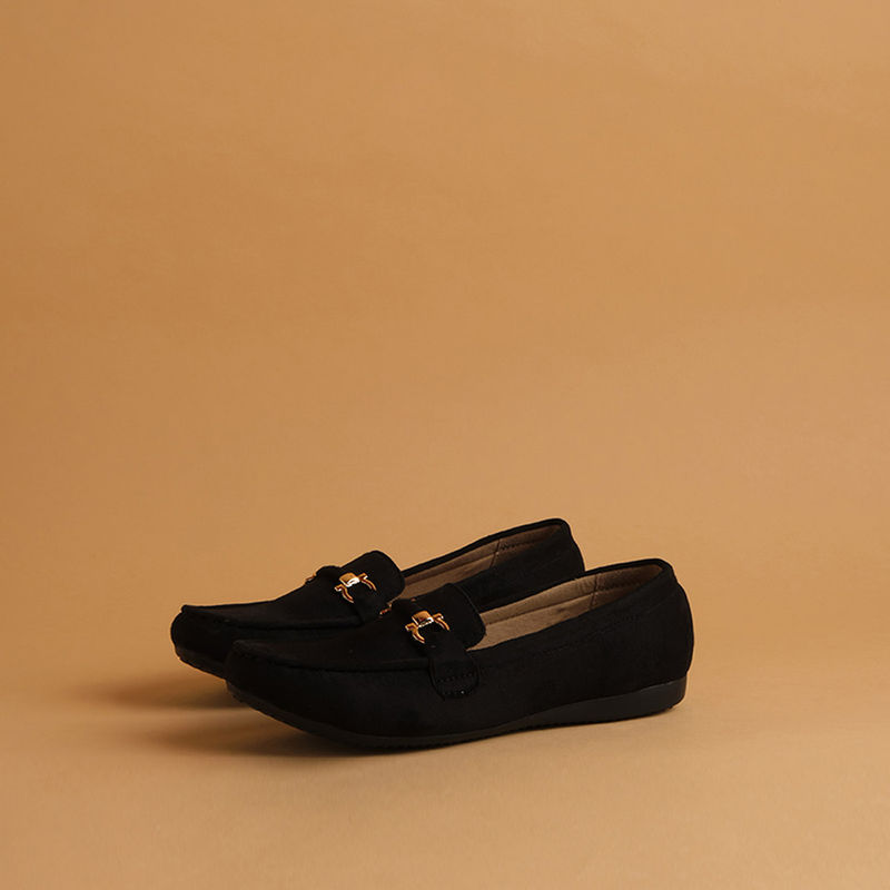 Eridani Solid Black Sisily Loafers (EURO 36)