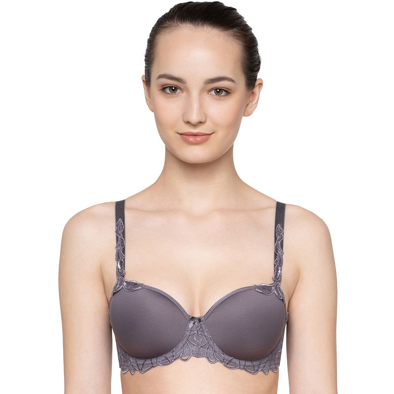 Triumph Modern Finesse 01 Wired Padded Spacer Design Big-Cup T-Shirt Bra - Grey (38D)