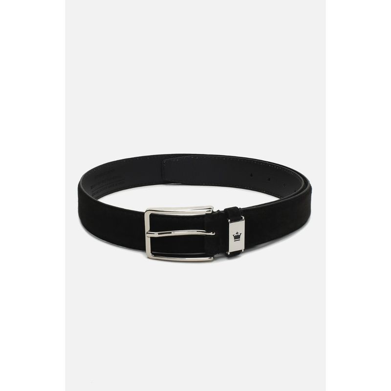 Louis Philippe Men Black Solid Genuine Leather Formal Belt (XL)