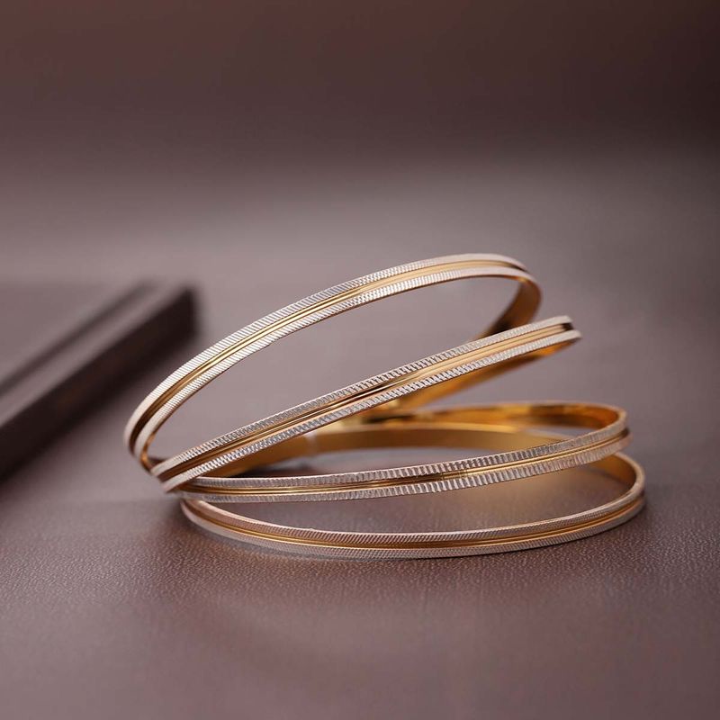 TSUNAIHAIYA Texturerized Bangle 希少 美品 Buy Priyaasi Gold-Plated Dual Tone Textured Bangles (2.10) Online