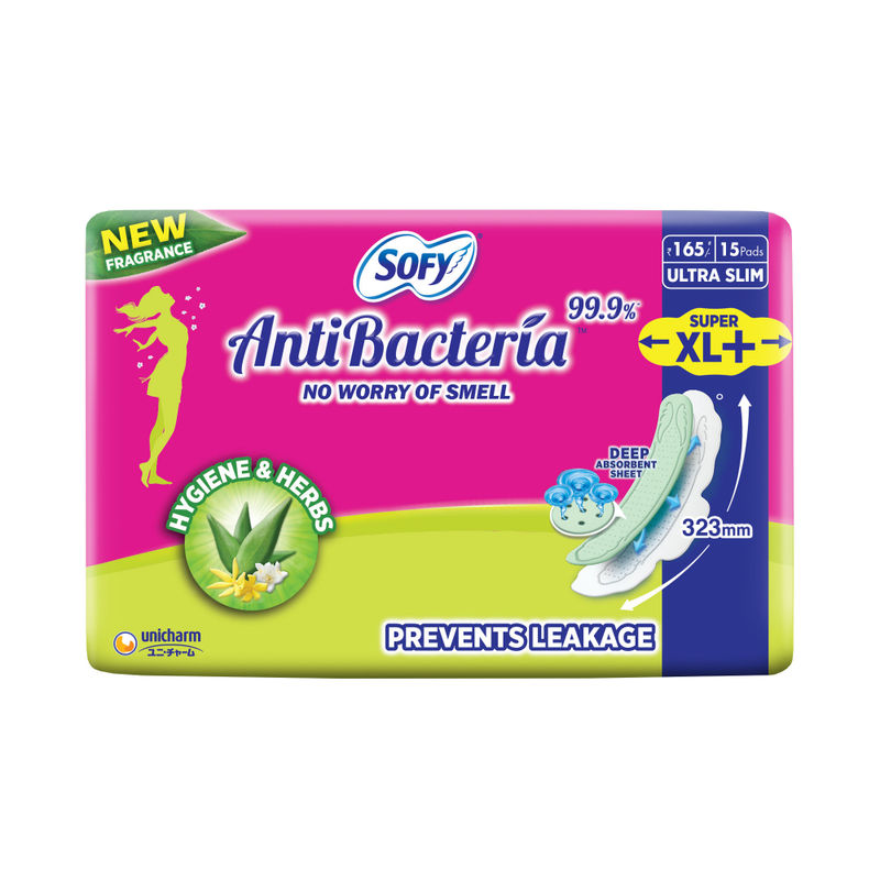 Buy Sofy Antibacteria Super XL+ Sanitary Pads 15 Pads Online