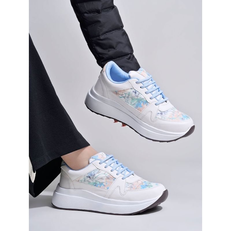 Shoetopia Smart Casual White Sneakers for Women (EURO 40)