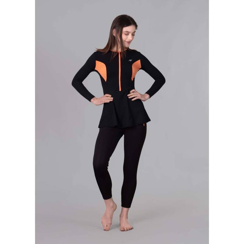 Keepfit Womens Padded Swim Top and Pant Black (XL)