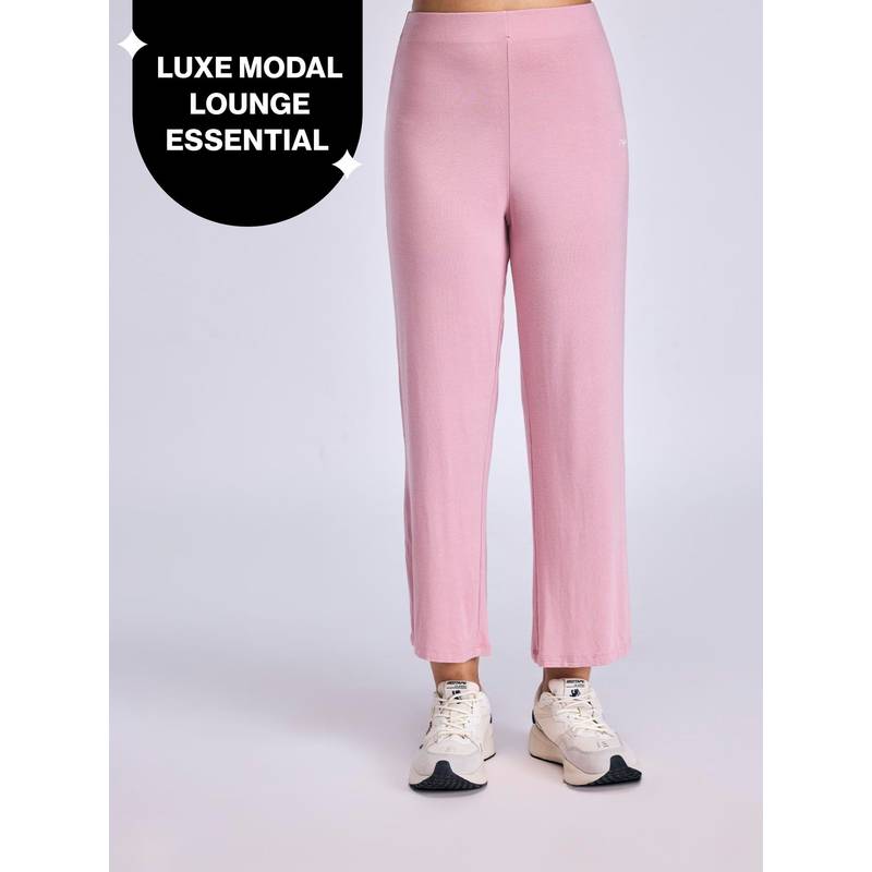 Summer Essential Super Soft and Comfy Modal Cropped Pants NYLE059 Mauve (2XL)