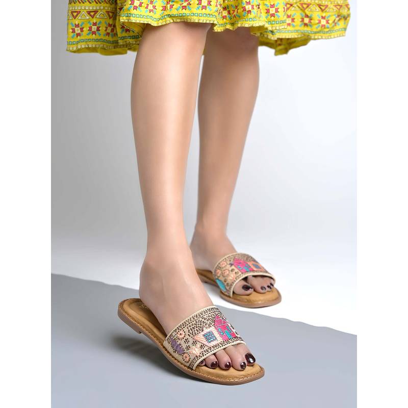 Shoetopia Women Multi-Color Flats (EURO 36)