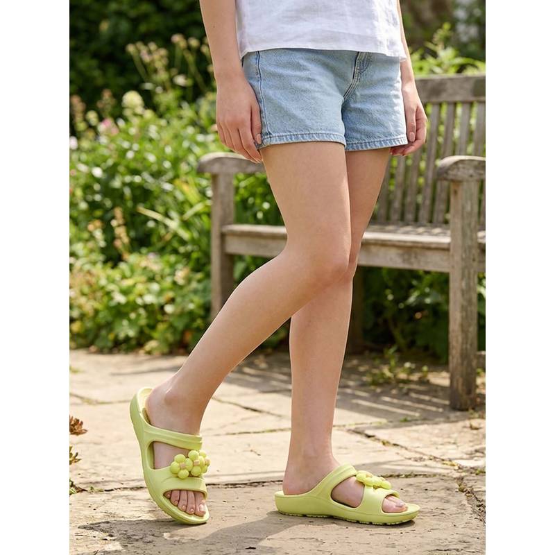 Iconics Women Green Sandals (EURO 40)