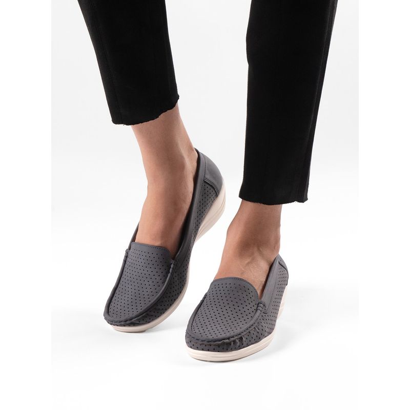 Yoho Grey Bliss Comfortable Wedge for Women (UK 5)