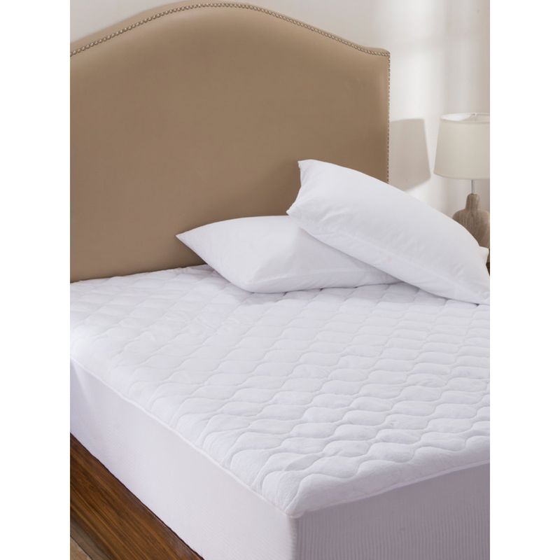 Maspar Cotton Waterproof Mattress Protector Bed Breathable Noiseless Ultra Soft (Double)