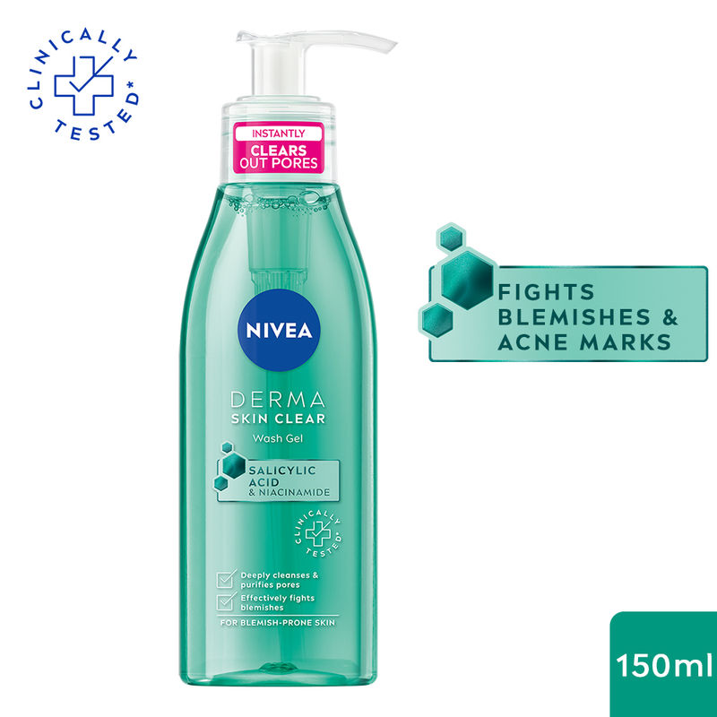 Buy NIVEA Derma Skin Clear Face Wash Gel With Niacinamide & Salicylic