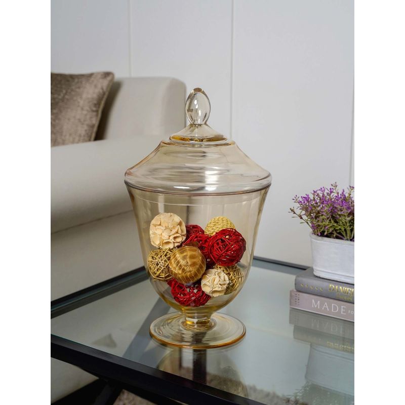 Buy Pure Home + Living Medium Light Amber Candy Jar Online