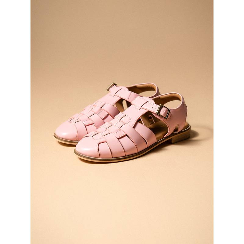 Theater Women Tourist Pink Buckle Sandals (EURO 35)