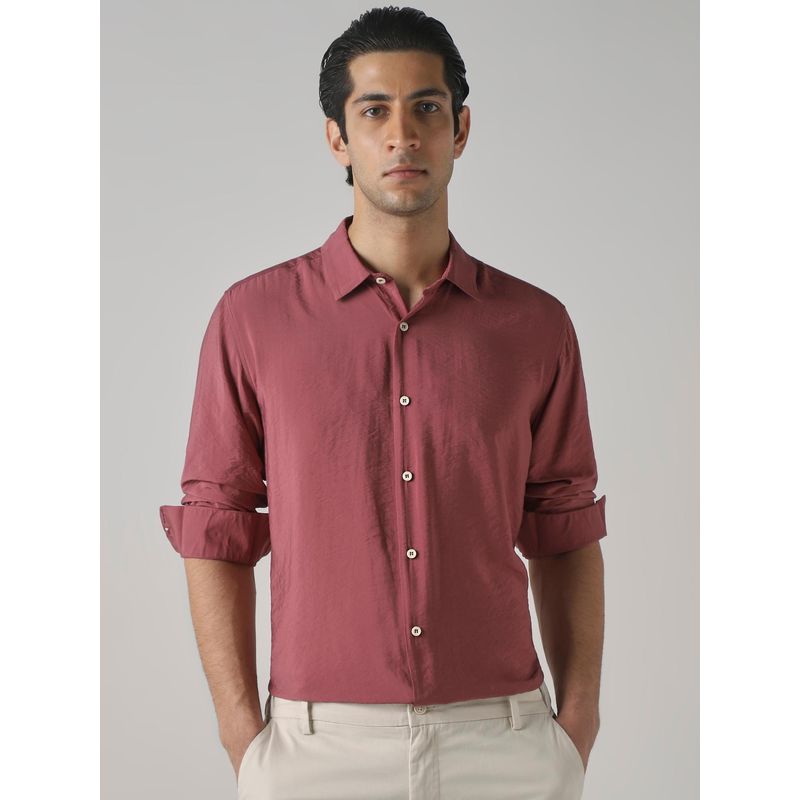 Mufti Muted Rose Pink Men Shirt (M)