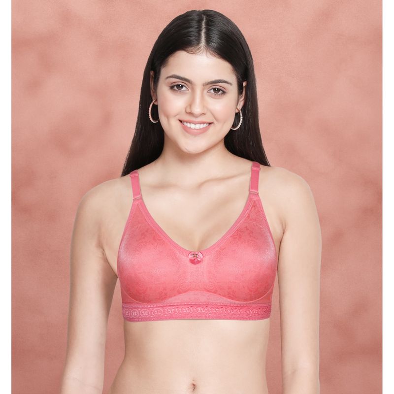 Shyaway Bubblegum Pink Moulded Lacework Everyday Bra (38D)