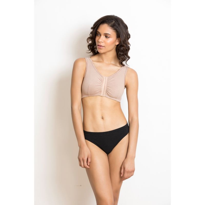 Zivame True Curv Basics Double Layered Non Wired Super Support Bra - Roebuck Skin (36DD)