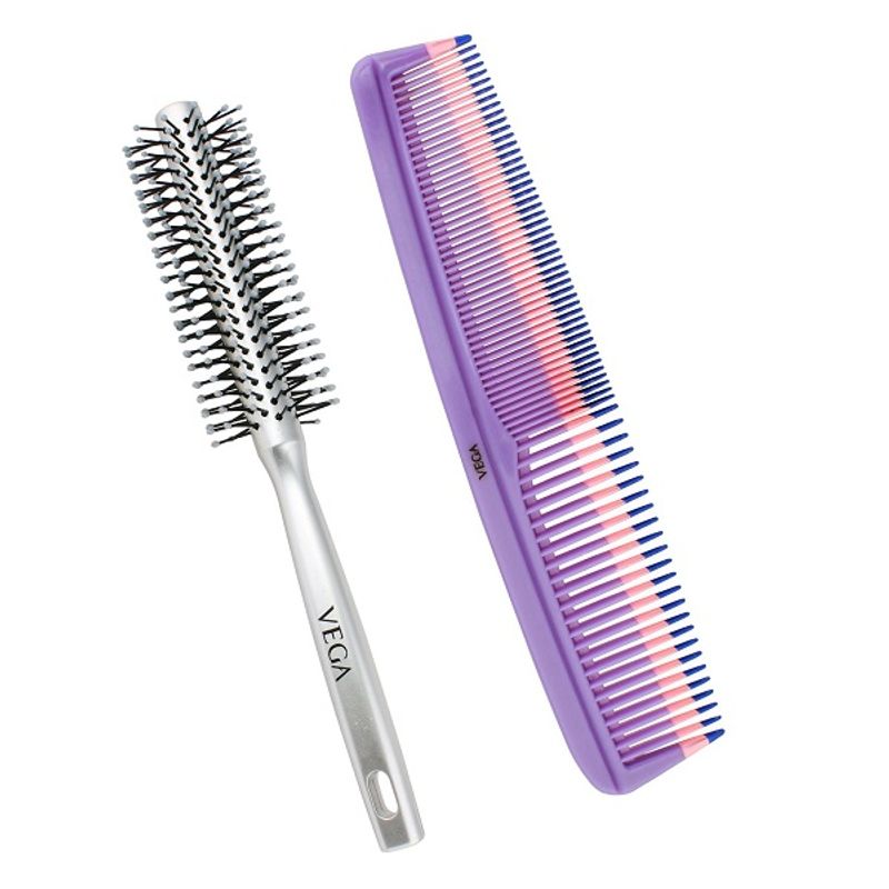 VEGA Hair Styling Combo Round Brush and Comb Buy VEGA Hair Styling