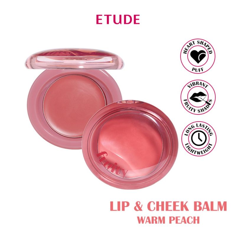 Etude Fruity Lip & Cheek Blur Balm - 03 Warm Peach