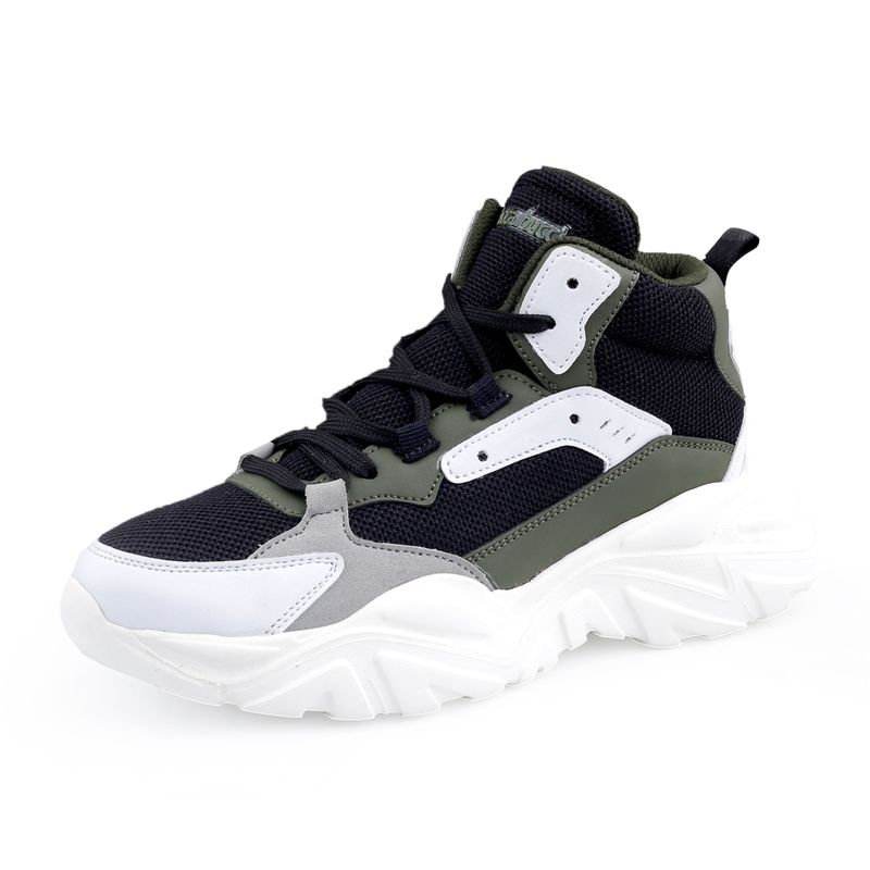 Bacca Bucci Nyra Mid-Top Platform Fashion Sneakers For Black (UK 8)