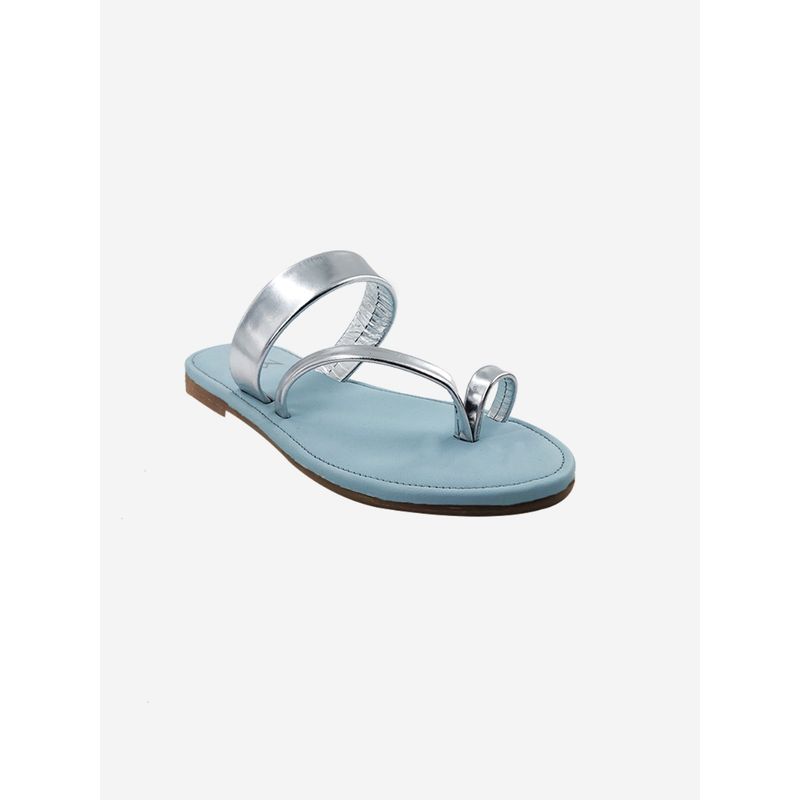 The Madras Trunk Comet Blue Flats - EURO 37