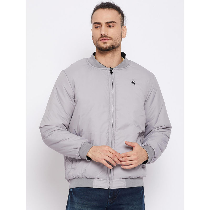 Cantabil Men's Grey Reversible Jacket (2XL)