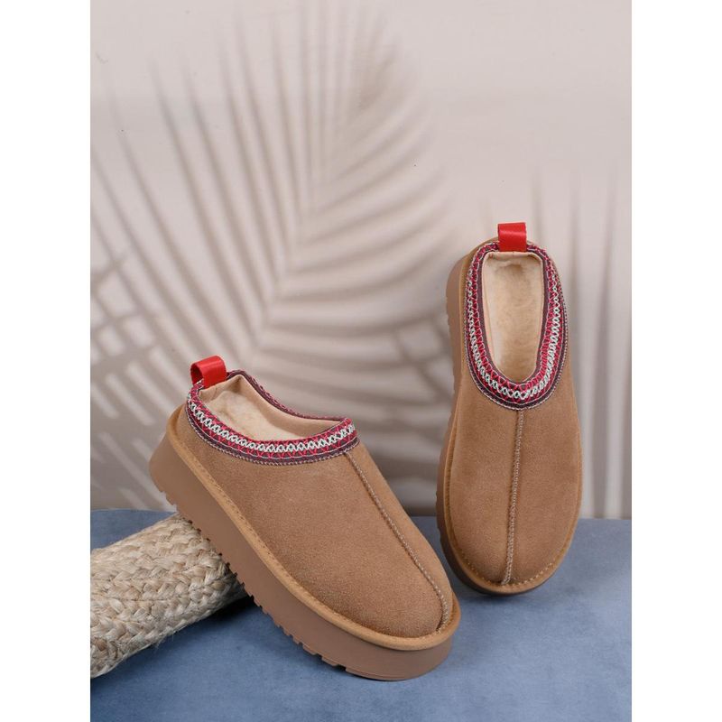 Ronnie Grey Women Camel Solid Snug Casual Shoes (EURO 39)