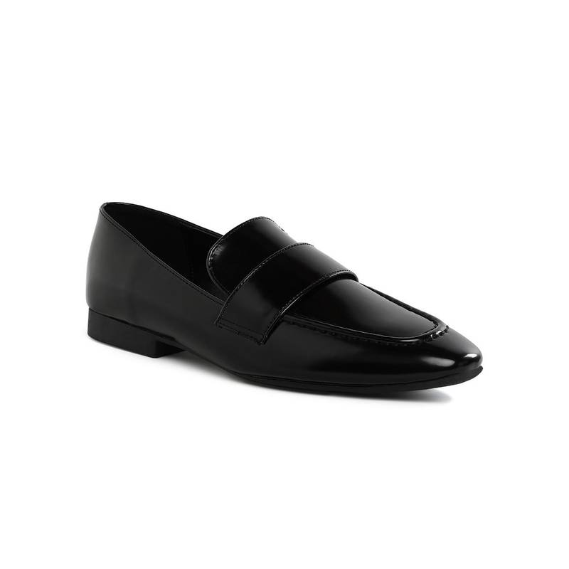 London Rag Flat Heel Loafers Black (UK 4)