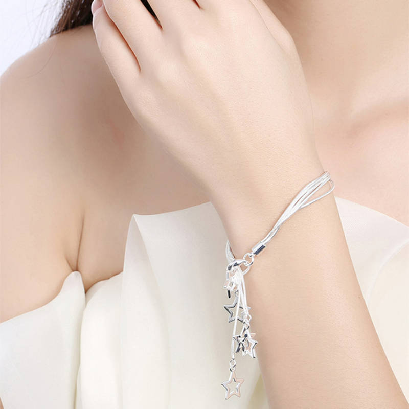 Yellow Chimes Women's Swan Charm Bracelet - Cubic Zirconia Plated Adjustable Jewelry