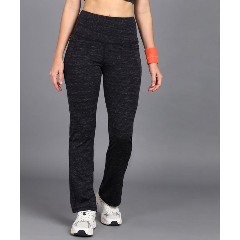 Rock Paper Scissors Black Gym Leggings (XL)