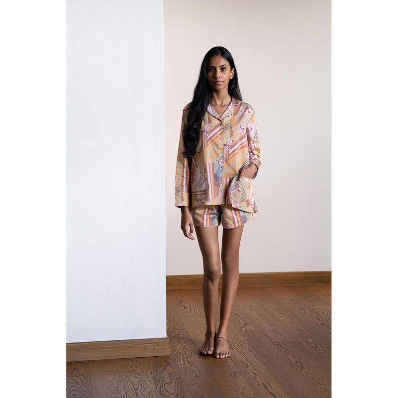 Forty Winks Forever Raya Desert Cotton Shorts & Shirt (XS)