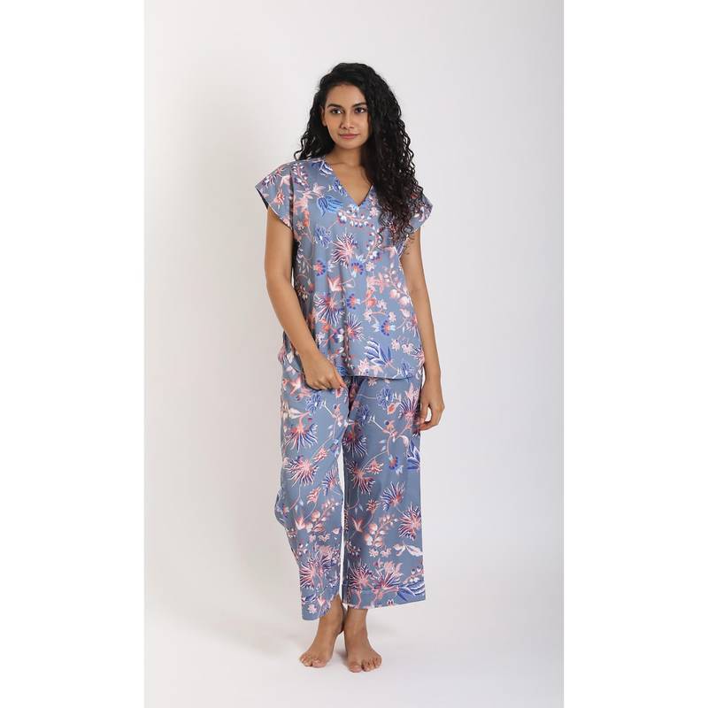 Forty Winks Ritzy Gul Moonlight Cotton Pyjama & Top (XS)