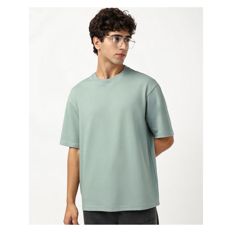 Bewakoof Jadeite Green Oversized T-Shirt (S)